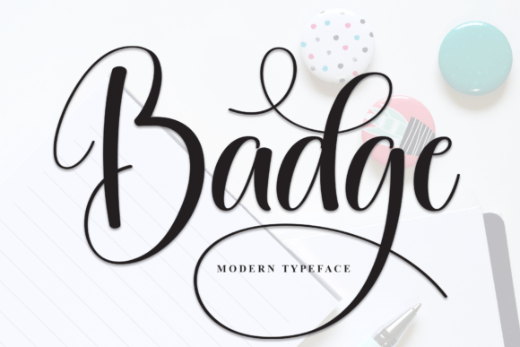 Badge: A Script Font for Modern Elegance