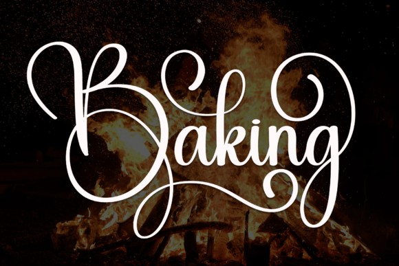 Baking: A Script Font That Brings Warmth and Elegance to Your Designs