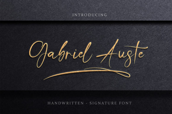 Gabriel Auste: A Script Font for Modern Brand Identity