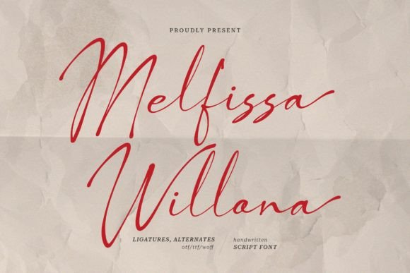 Melfissa Willona: A Casual Chic Font for Modern Creativity