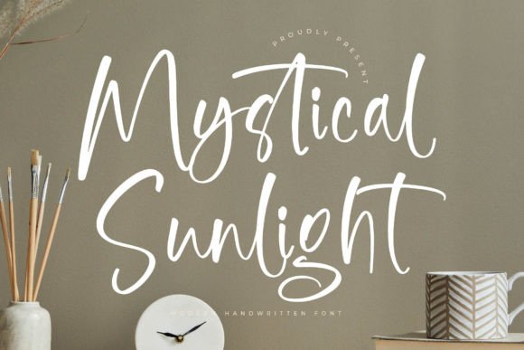 Mystical Sunlight: A Modern Handwritten Font for Elevated Design