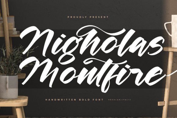 Nigholas Montfire: The Bold Handwritten Font for Luxury Projects