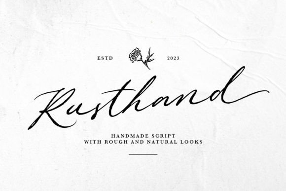 Rusthand: The Handmade Script with Natural Character