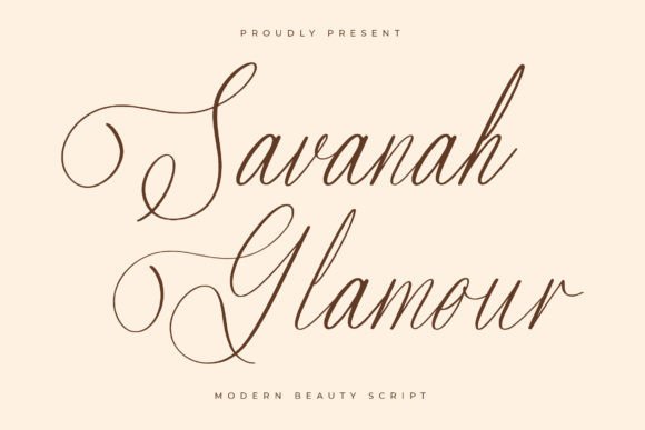 Savanah Glamour: A Modern Script for Luxury Branding