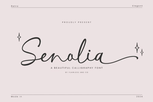 Senolia: A Modern Calligraphy Font for Elegant Designs