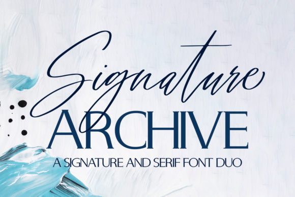 Signature Archive: The Duo Font That Elevates Every Design