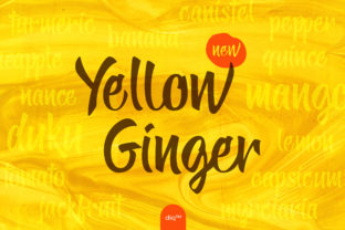 Yellow Ginger: The Handwritten Script That Feels Like a Warm Welcome